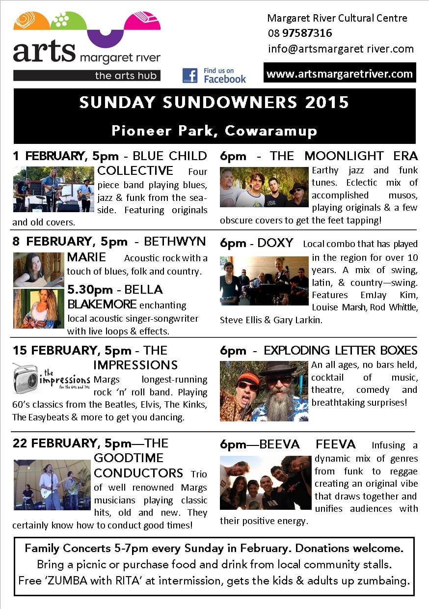 Sun sundowners 2015 flyer