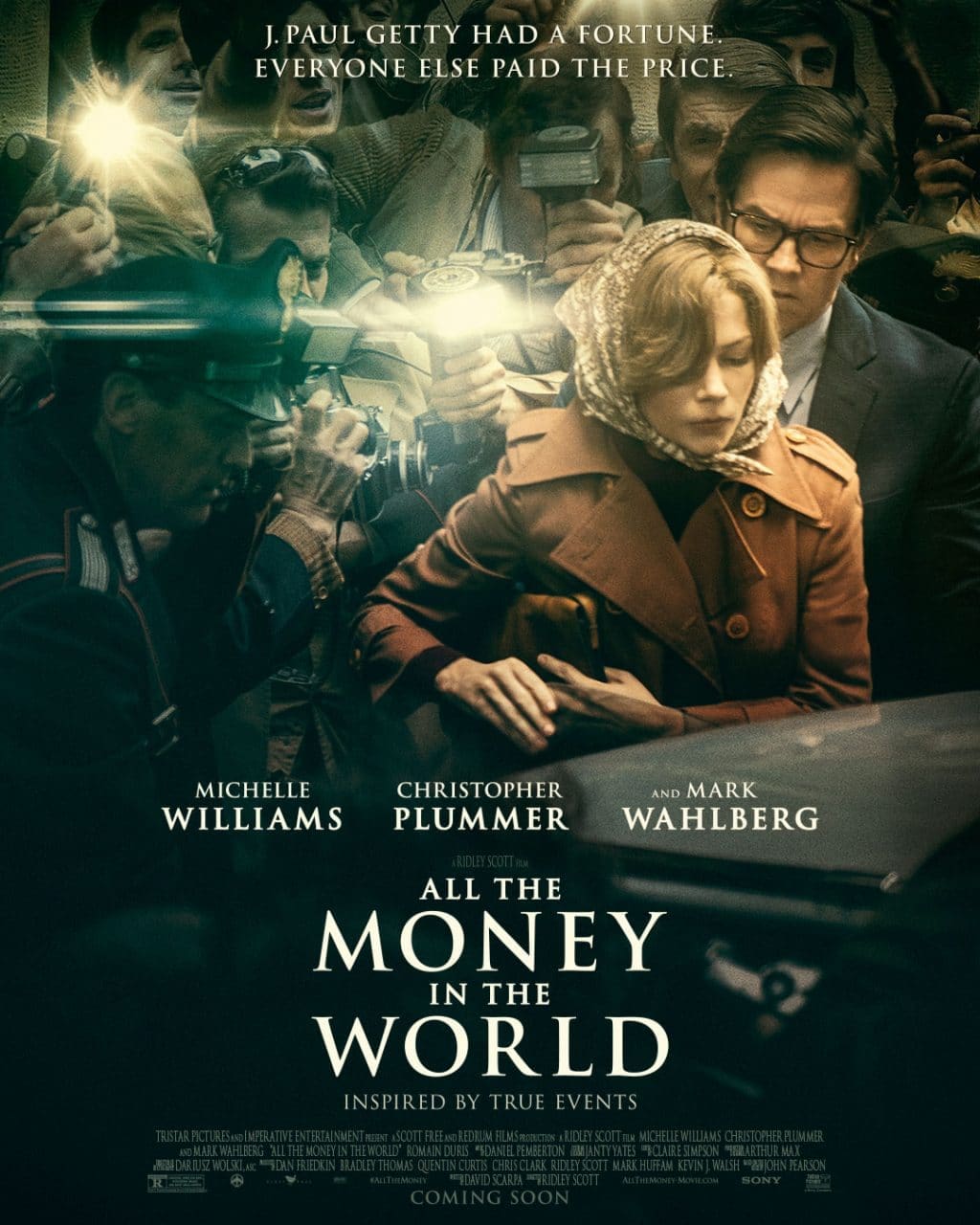 Movie poster - all the money in the world - arts mr