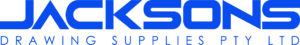 Jacksons drawing supplies logo blue