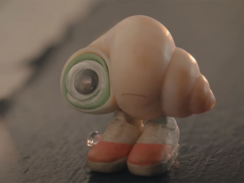 Marcel the shell with shoes on